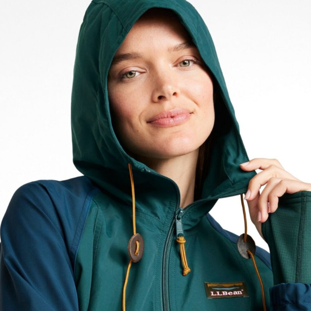 ll bean mountain classic anorak, multi-color / size sm